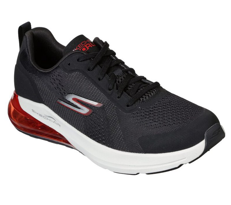 Skechers Herr Svarta/Röda Sneakers - Gorun Air - Jetstream - Sverige (RLZIO-6785)